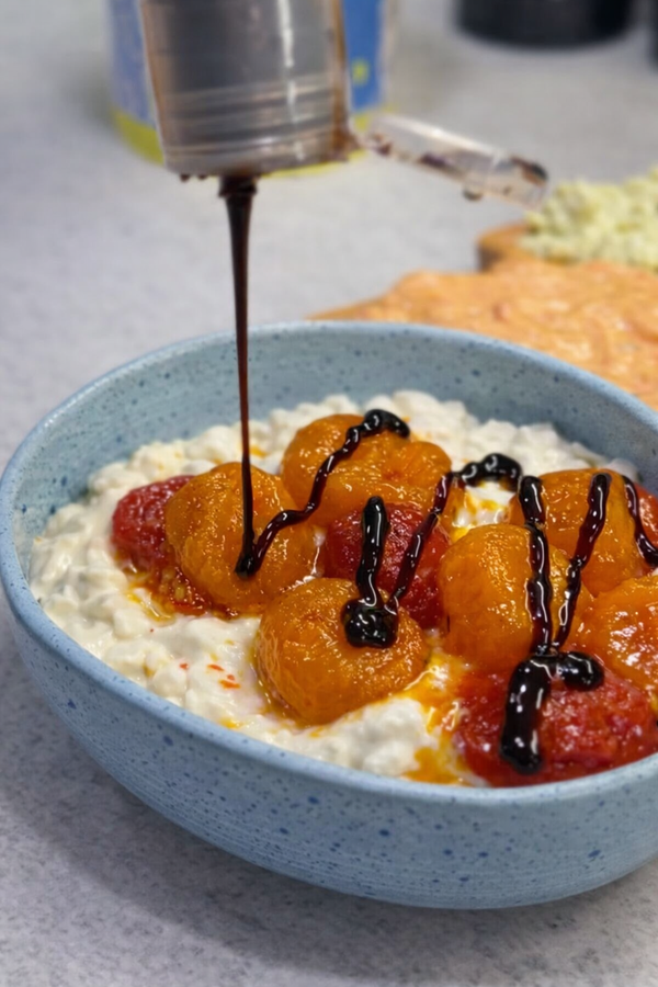 Caprese Cottage Cheese Dip