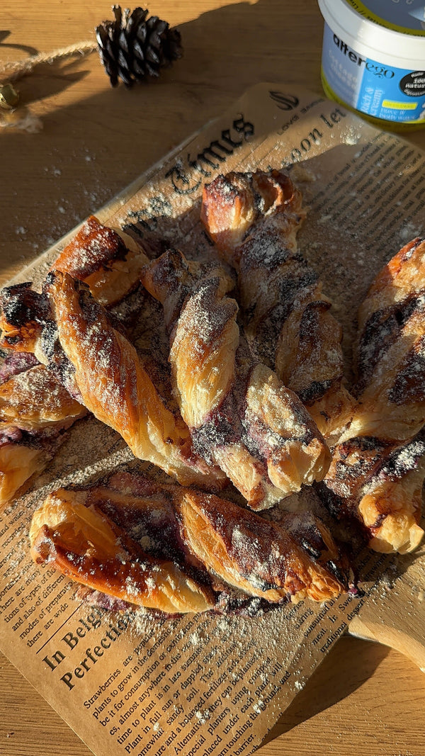 High Protein Blueberry twists