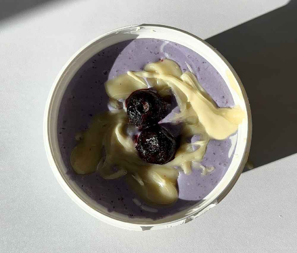 Blueberry Cottage Cheese Protein Sorbet