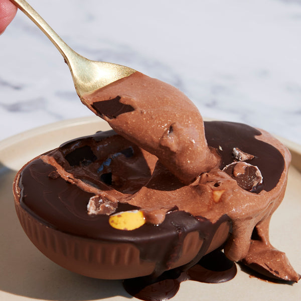 High-Protein Chocolate Cottage Cheese Easter Mousse