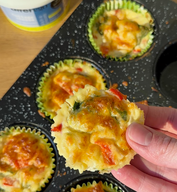 Savoury Cottage Cheese Egg Muffins